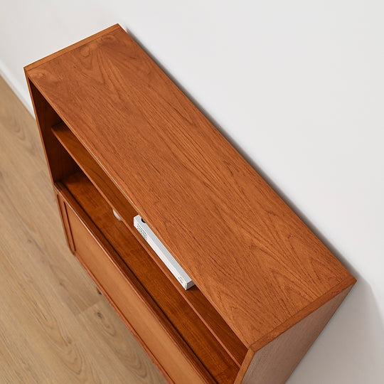 Parker Teak Mid Century Bookshelf Bar Wall Unit Bookcase