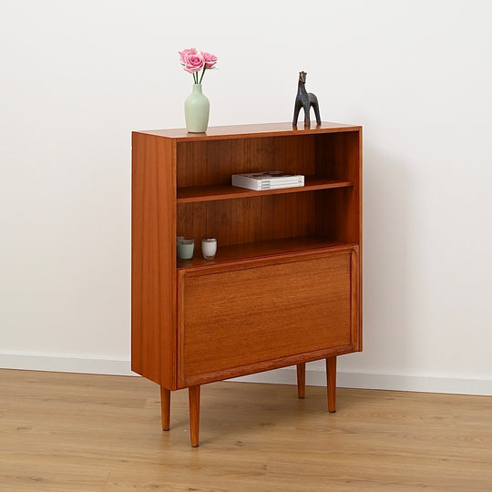 Parker Teak Mid Century Bookshelf Bar Wall Unit Bookcase