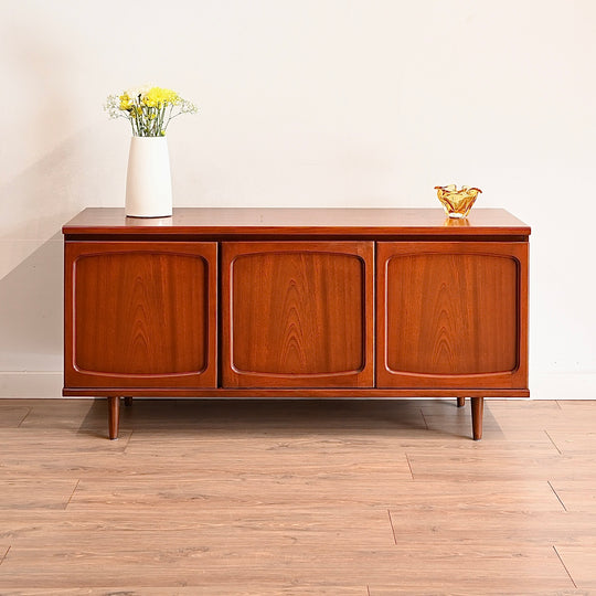 Mid Century Teak Sideboard LP Record Cabinet by Noblett