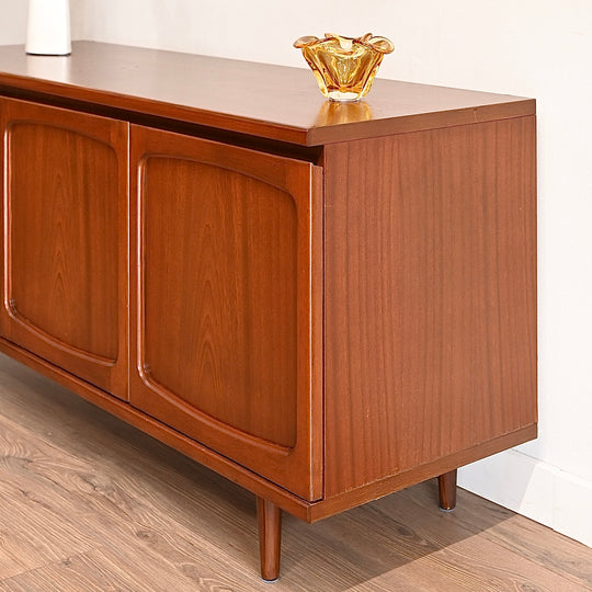 Mid Century Teak Sideboard LP Record Cabinet by Noblett