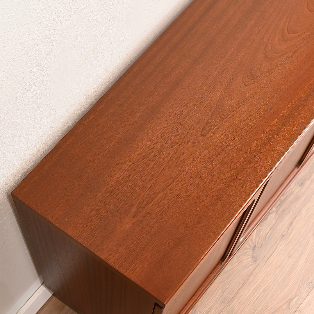Mid Century Teak Sideboard LP Record Cabinet by Noblett