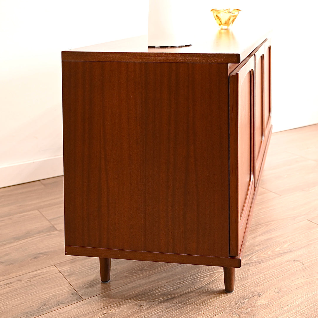 Mid Century Teak Sideboard LP Record Cabinet by Noblett