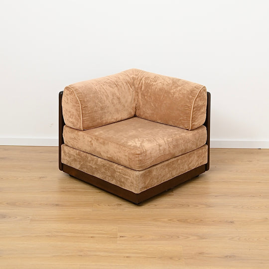 Mid Century Playpen Modular Sofa Lounge Crushed Velvet by Chiswell 
