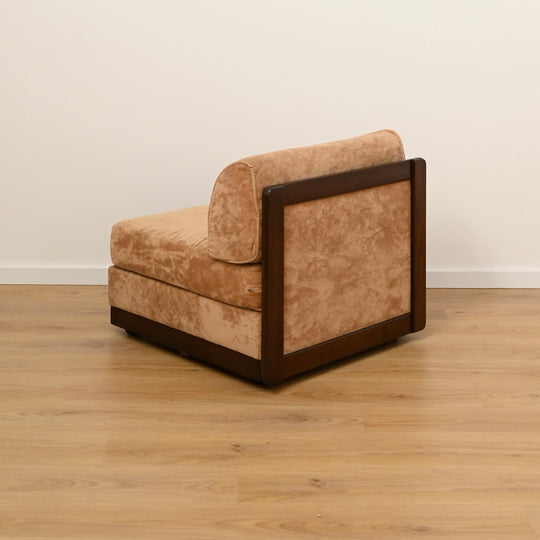 Mid Century Playpen Modular Sofa Lounge Crushed Velvet by Chiswell 