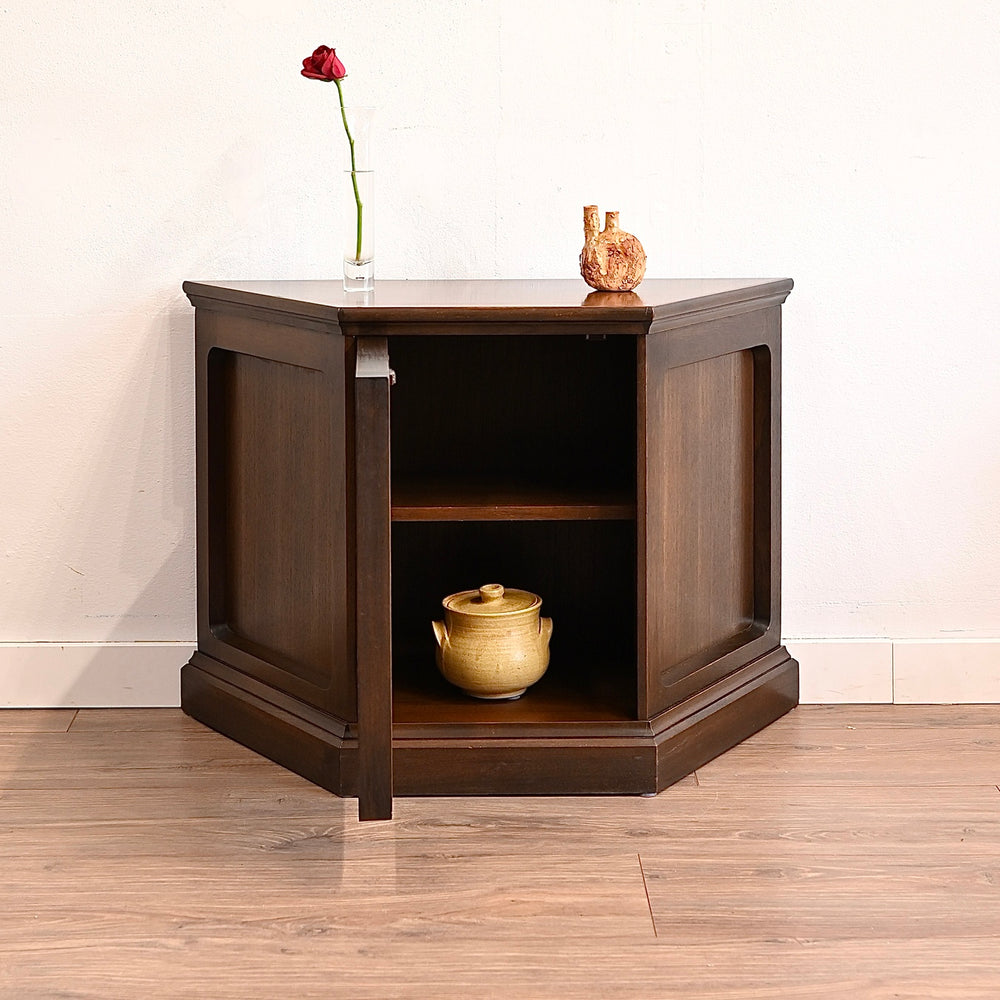 Mid Century Walnut Side Console Table by Chiswell