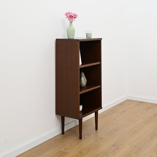 Mid Century Walnut Bookcase Bookshelf by Noblett