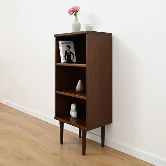 Mid Century Walnut Bookcase Bookshelf by Noblett