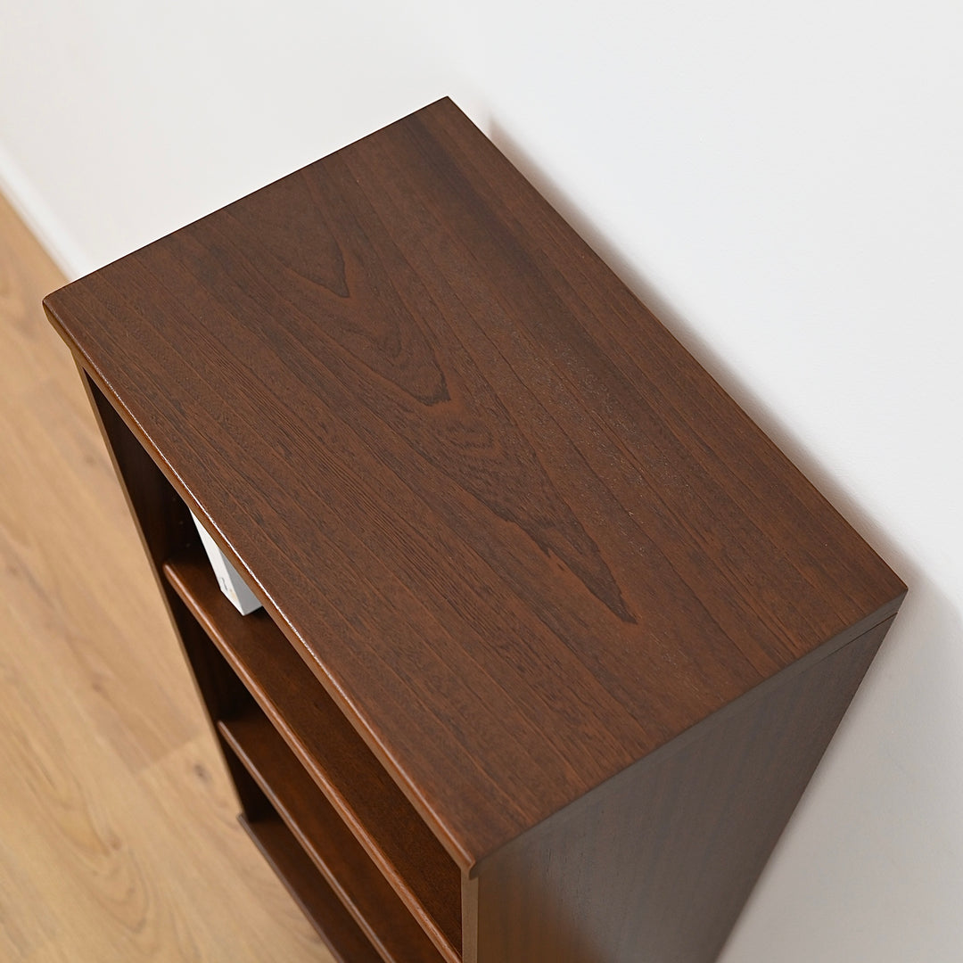 Mid Century Walnut Bookcase Bookshelf by Noblett