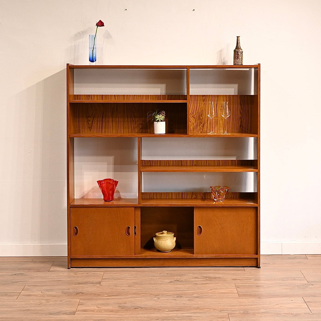 Mid Century Teak Sideboard Bookcase Bookshelf Shelving