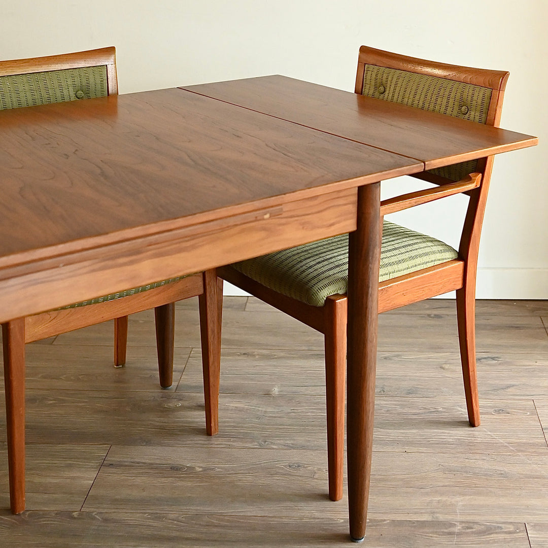 Mid Century Teak Mid Century Extendable Dining Table