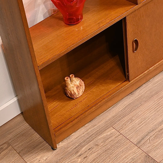 Mid Century Teak Sideboard Bookcase Bookshelf Shelving