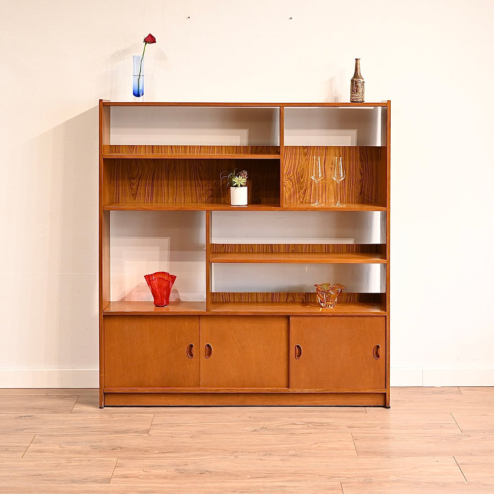 Mid Century Teak Sideboard Bookcase Bookshelf Shelving