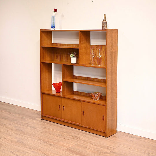 Mid Century Teak Sideboard Bookcase Bookshelf Shelving