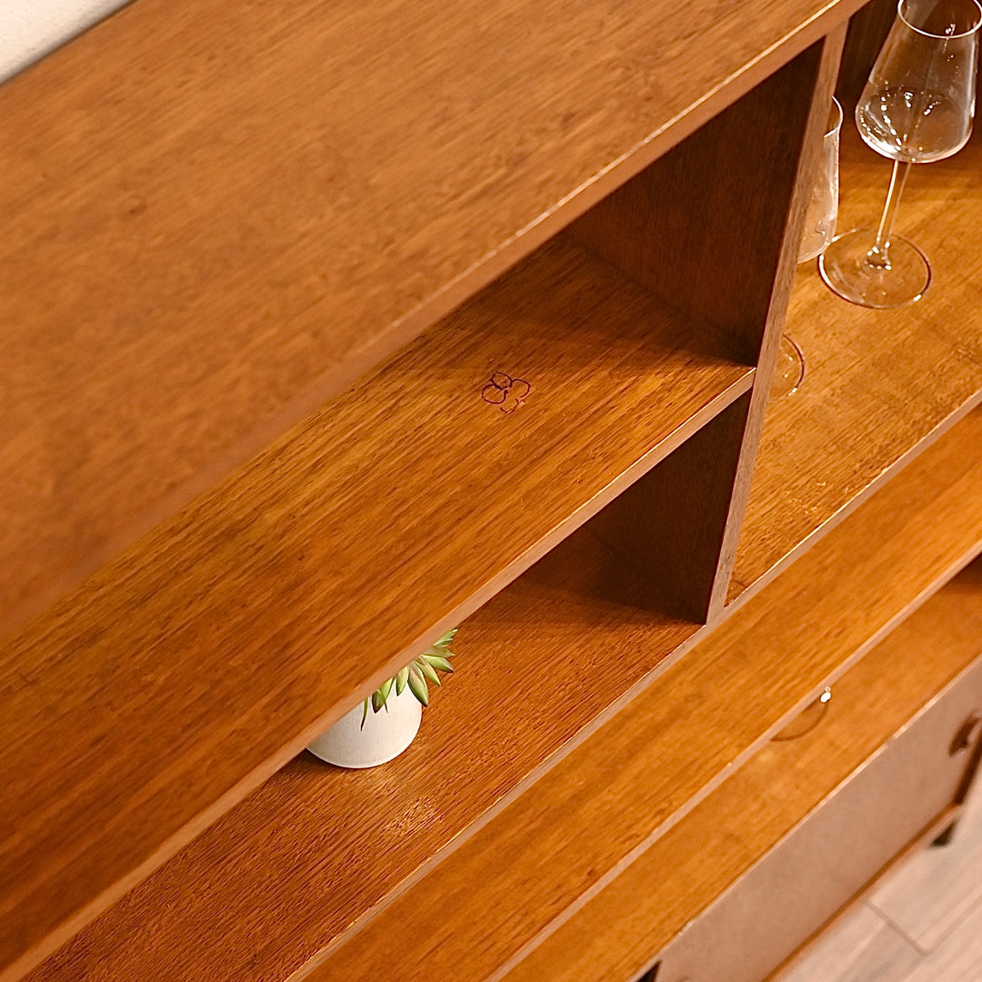 Mid Century Teak Sideboard Bookcase Bookshelf Shelving