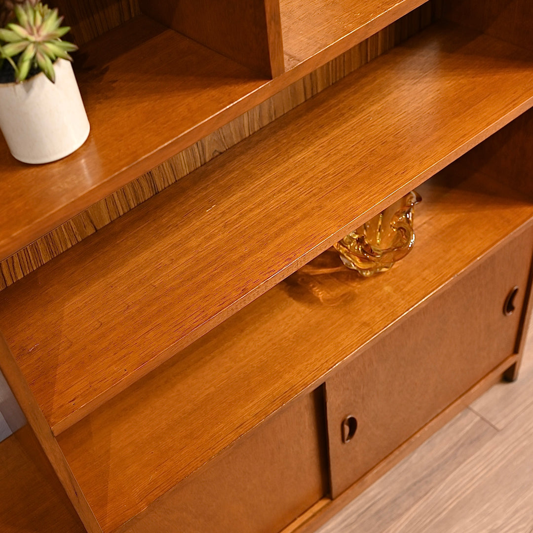 Mid Century Teak Sideboard Bookcase Bookshelf Shelving