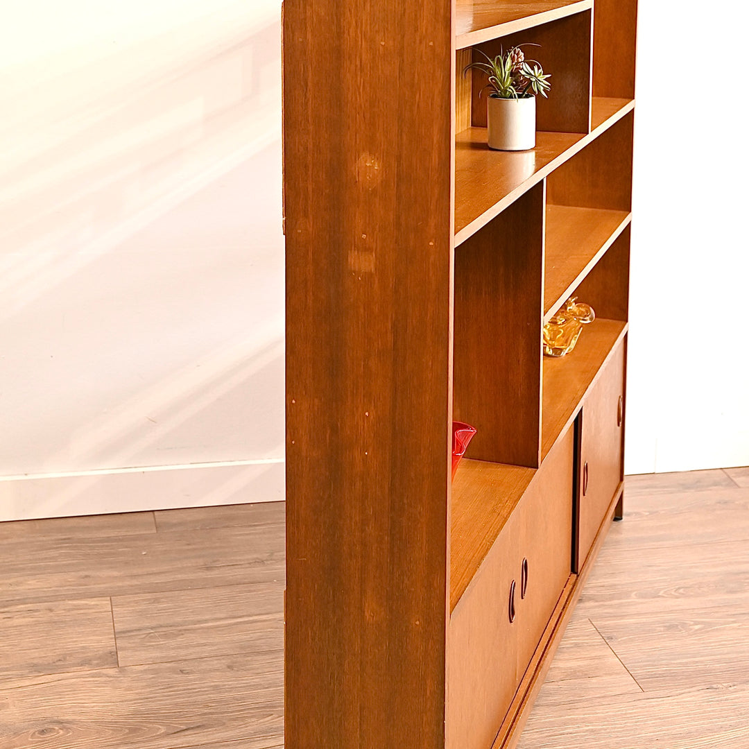 Mid Century Teak Sideboard Bookcase Bookshelf Shelving