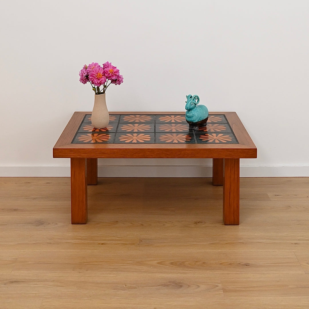 Mid Century Burnt Orange Coffee Table