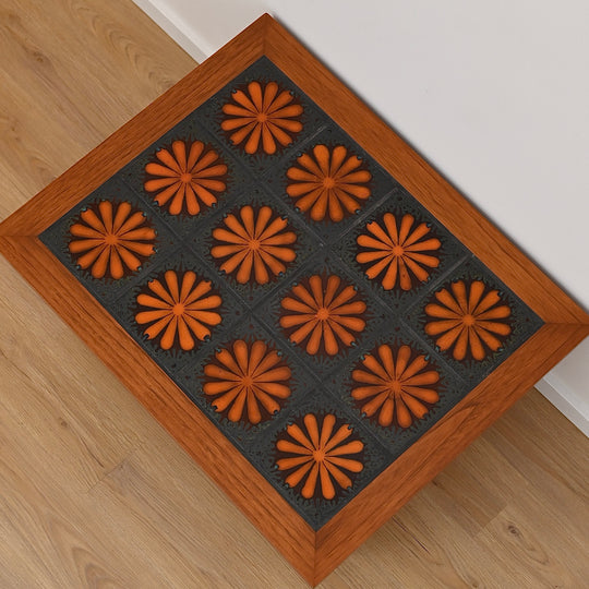 Mid Century Burnt Orange Coffee Table
