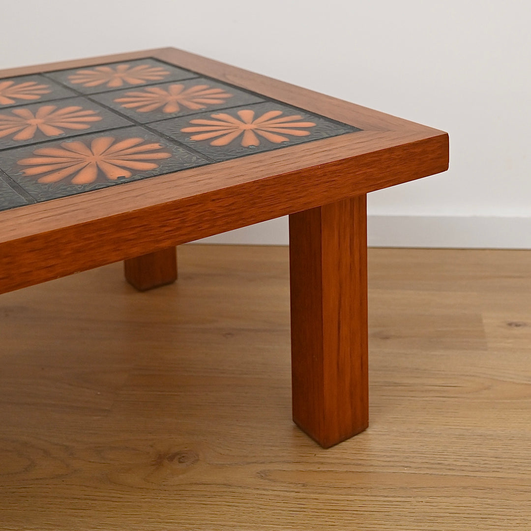 Mid Century Burnt Orange Coffee Table