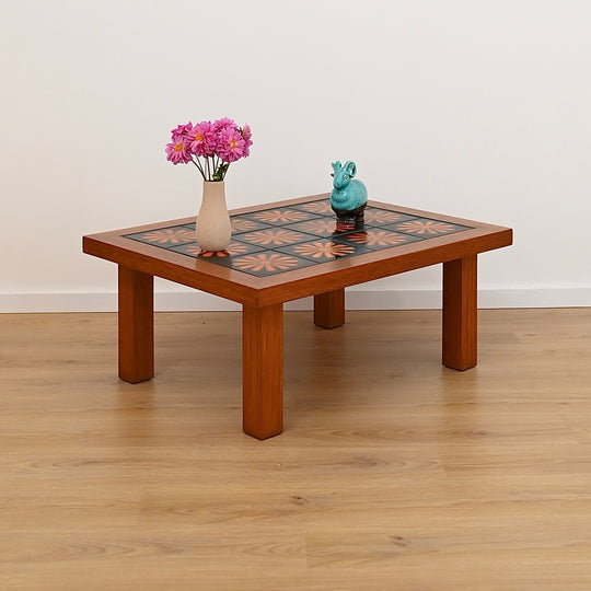 Mid Century Burnt Orange Coffee Table