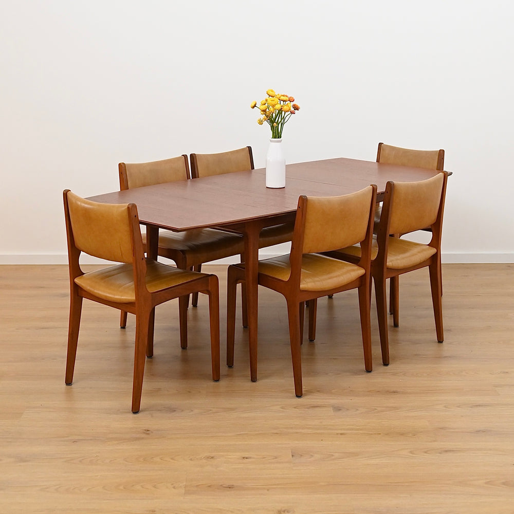 Mid Century Teak Extendable Dining Table by McIntosh of Scotland