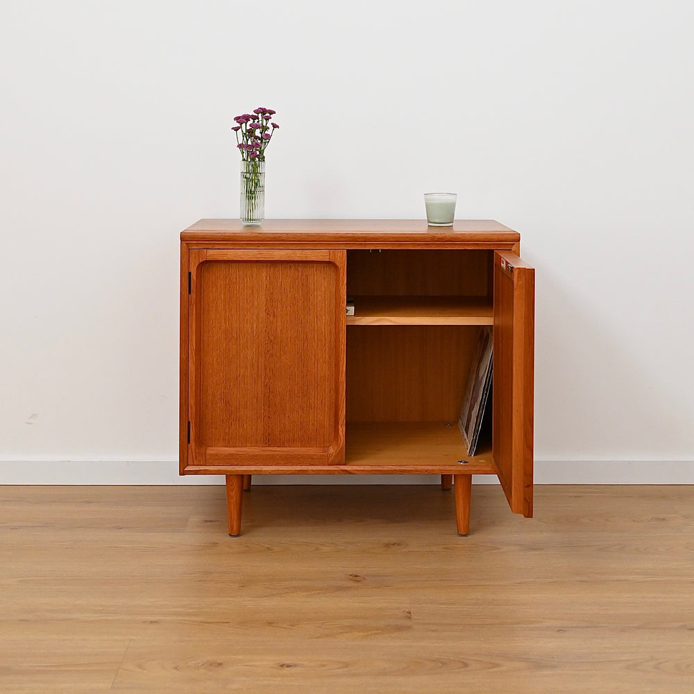 Mid Century Teak Sideboard LP Record Cabinet by Chiswell