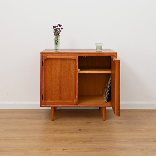 Mid Century Teak Sideboard LP Record Cabinet by Chiswell