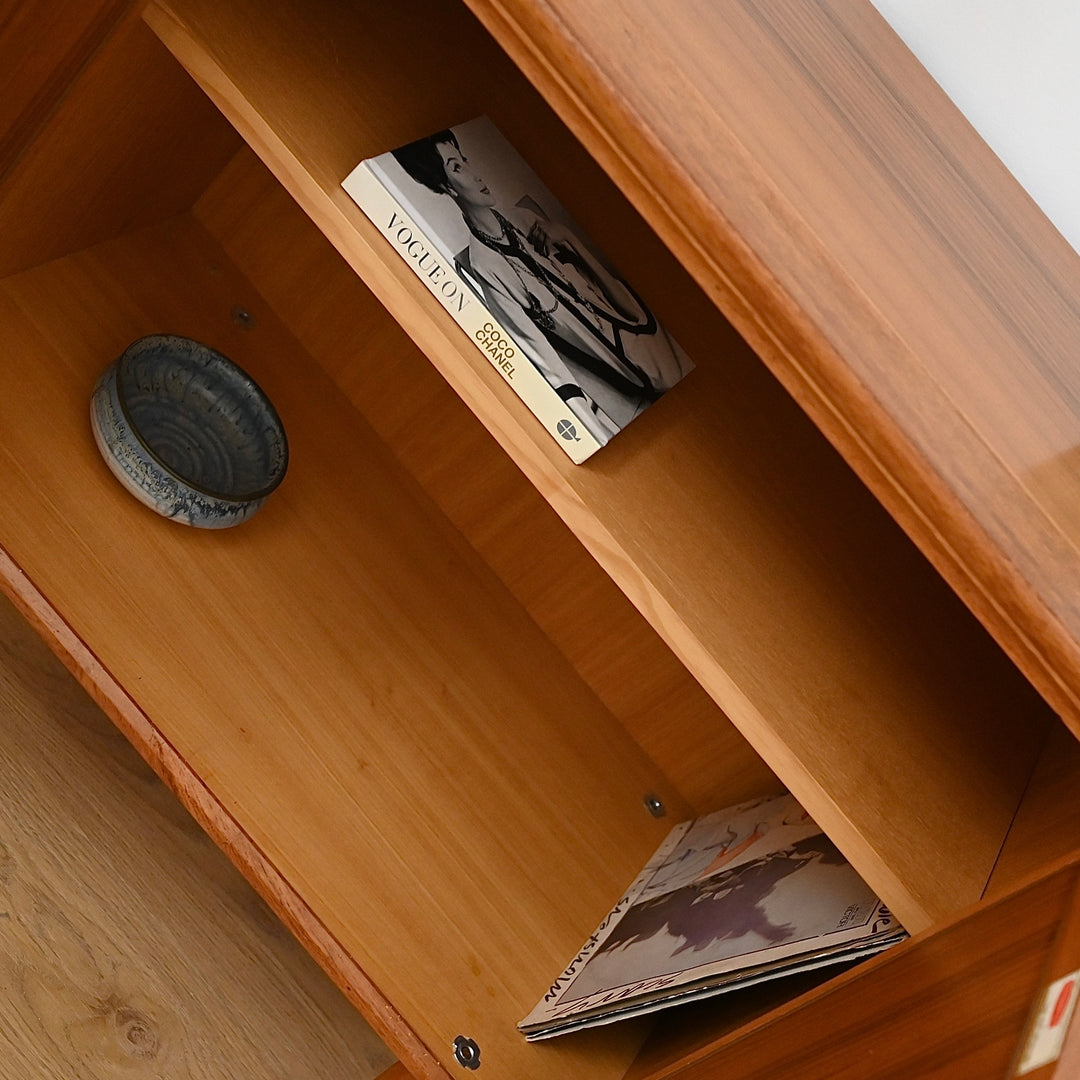Mid Century Teak Sideboard LP Record Cabinet by Chiswell