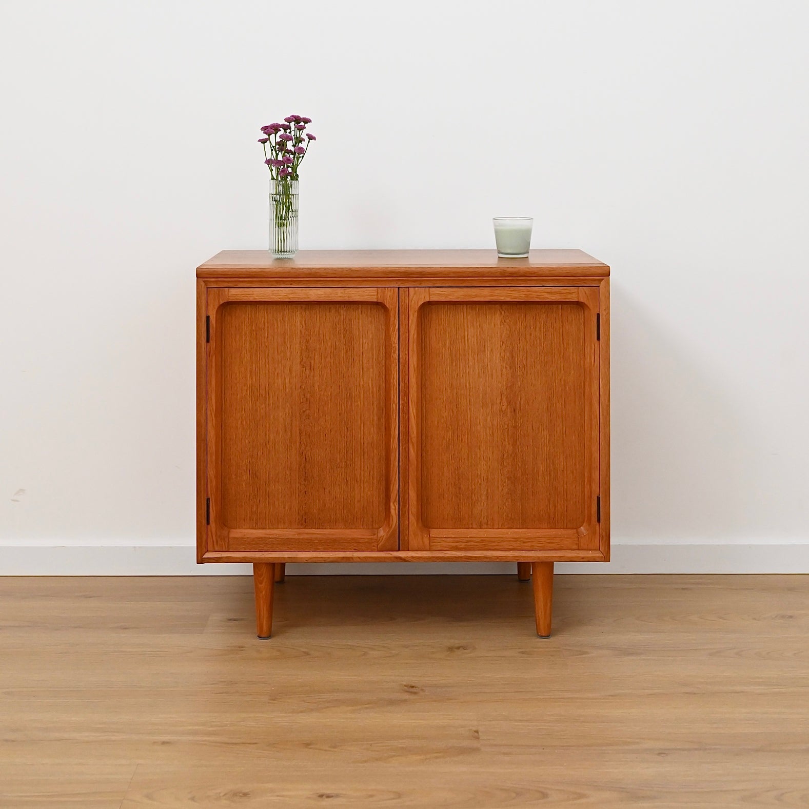 Mid Century Teak Sideboard LP Record Cabinet by Chiswell