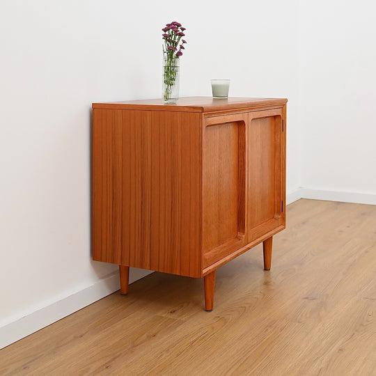 Mid Century Teak Sideboard LP Record Cabinet by Chiswell