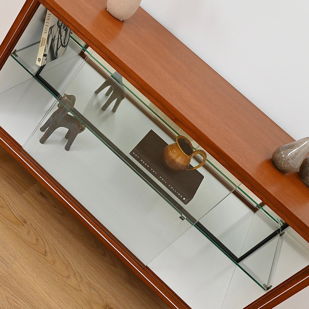 Mid Century Teak Display Cabinet Sideboard Hall Stand