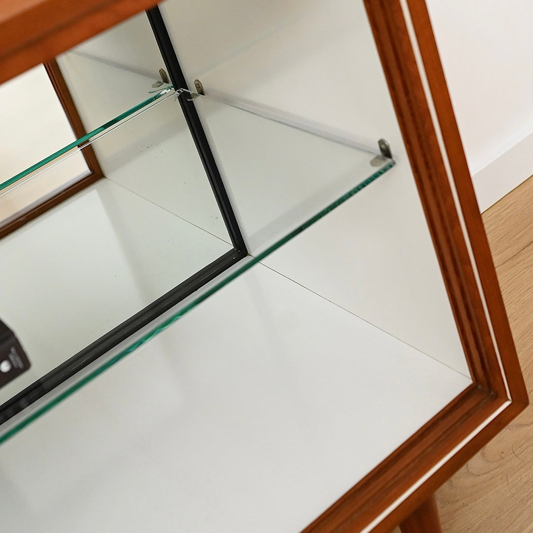 Mid Century Teak Display Cabinet Sideboard Hall Stand