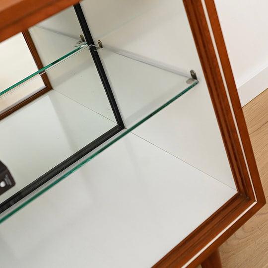 Mid Century Teak Display Cabinet Sideboard Hall Stand