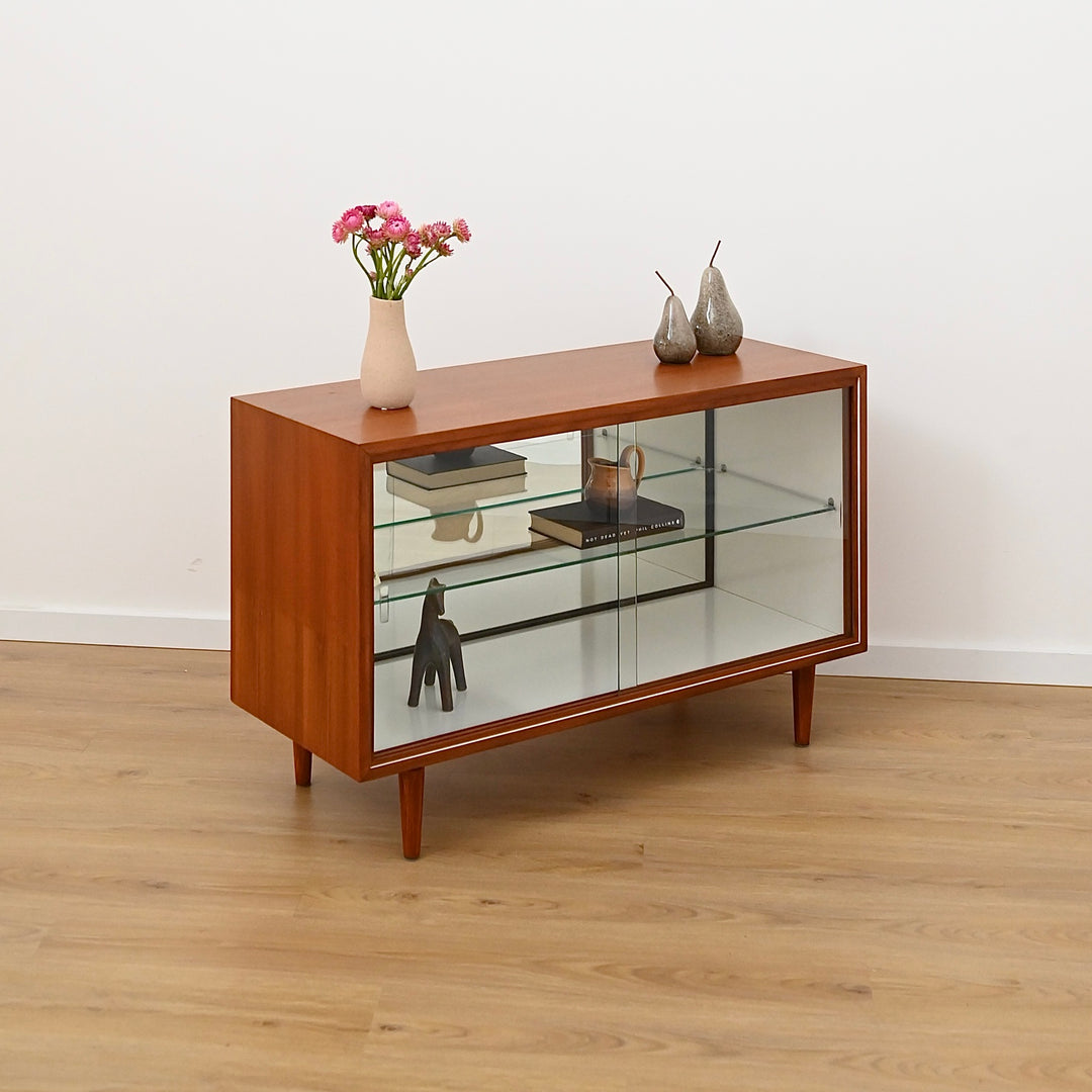 Mid Century Teak Display Cabinet Sideboard Hall Stand