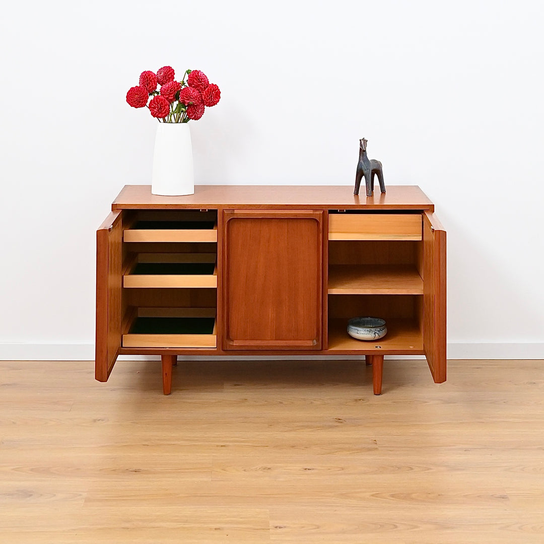 Mid Century Teak Sideboard LP Record Cabinet by Chiswell