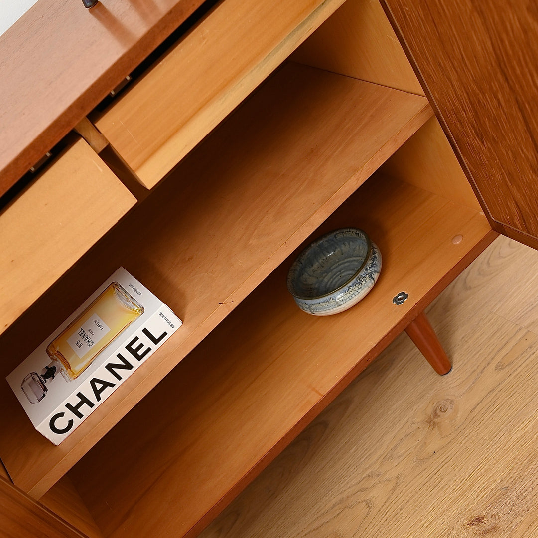 Mid Century Teak Sideboard LP Record Cabinet by Chiswell