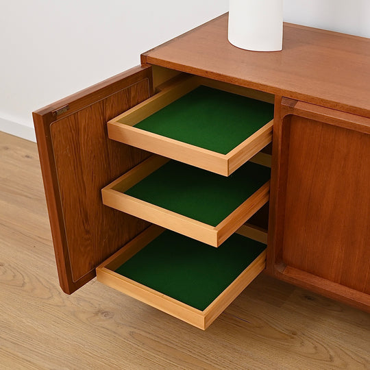 Mid Century Teak Sideboard LP Record Cabinet by Chiswell