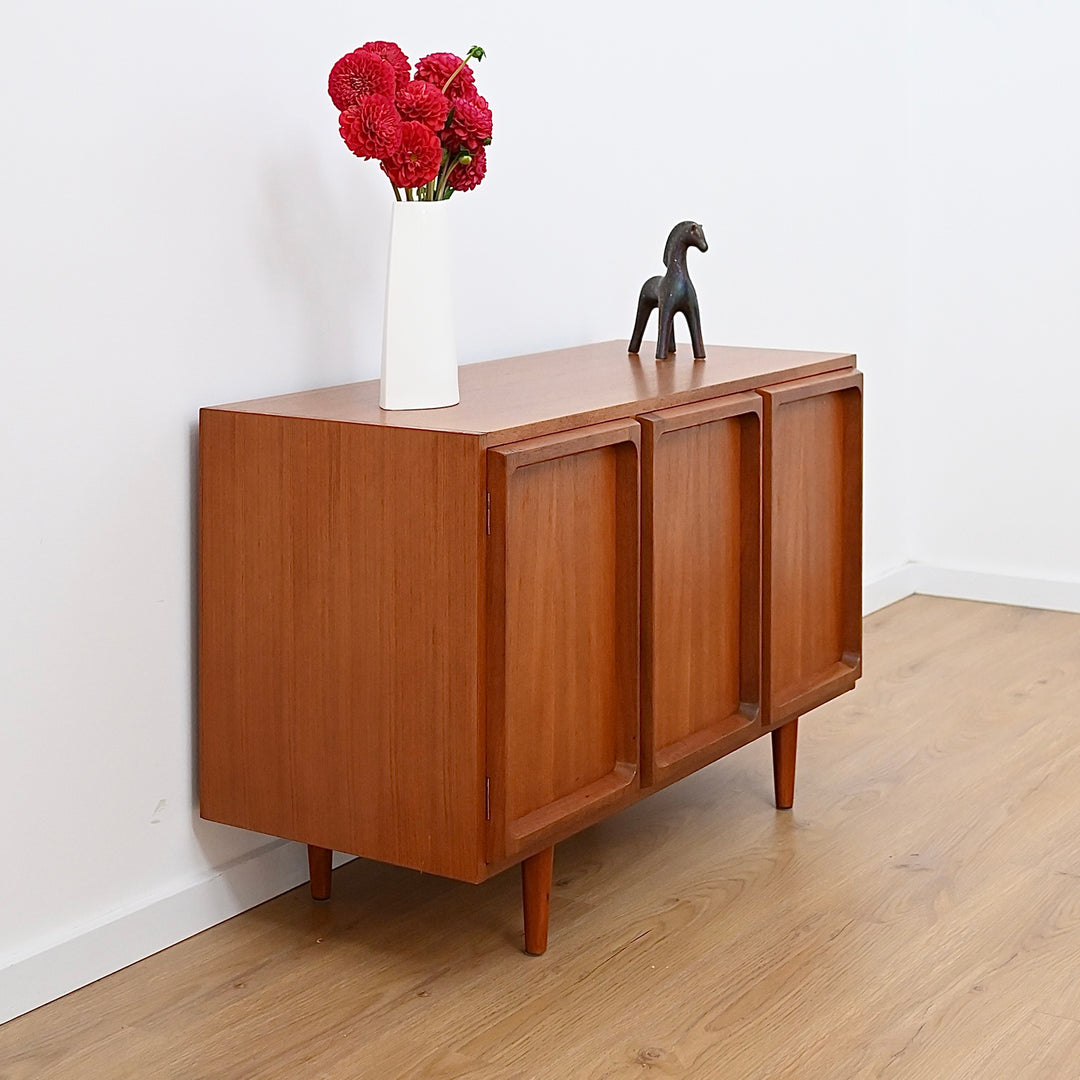 Mid Century Teak Sideboard LP Record Cabinet by Chiswell