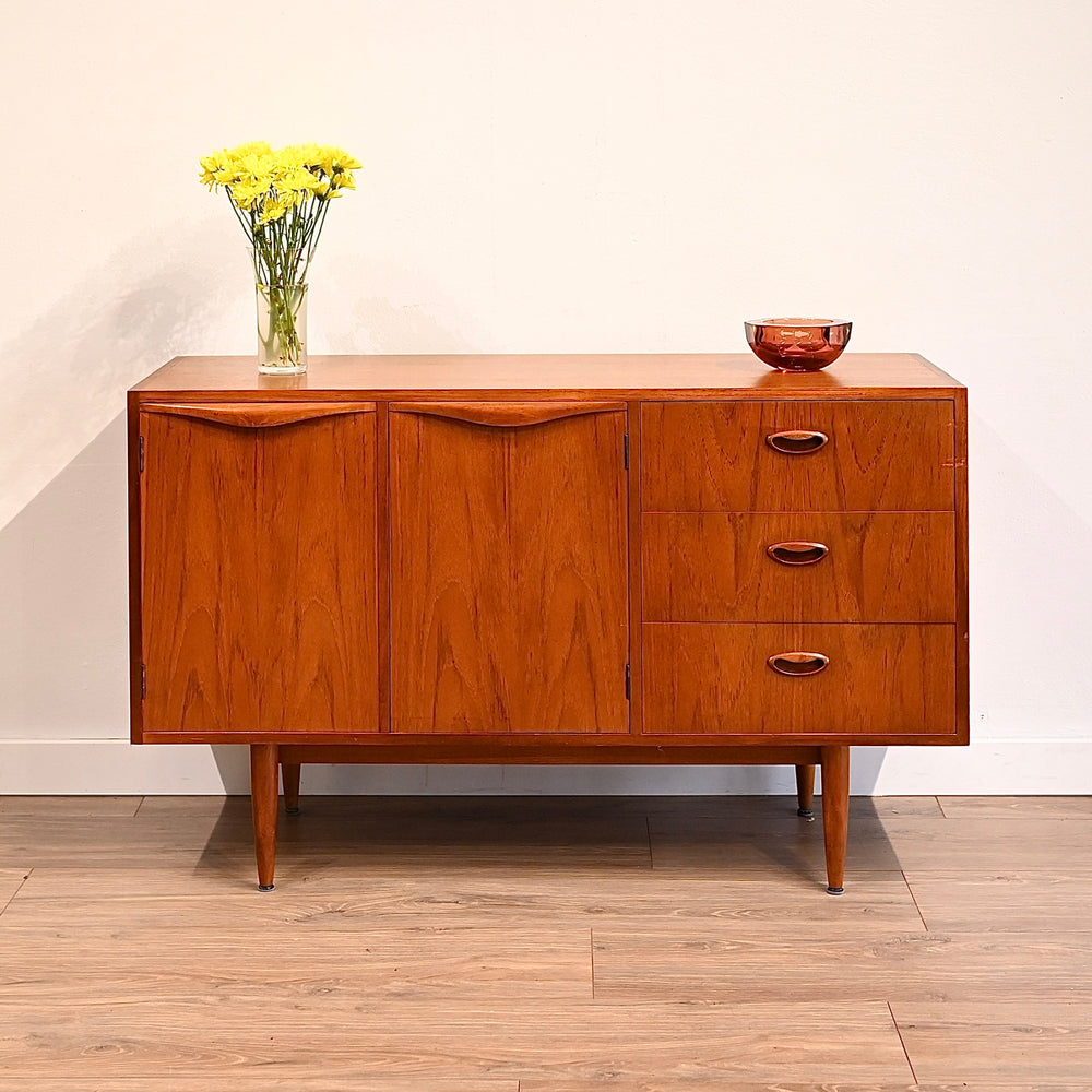 Mid Century Teak Sideboard LP Buffet Cabinet by Chiswell