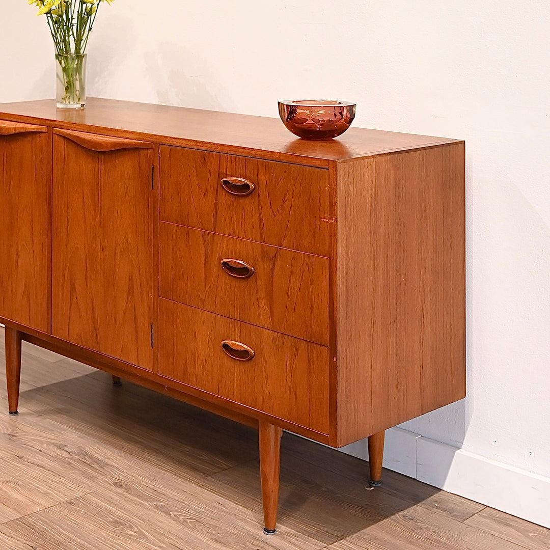Mid Century Teak Sideboard LP Buffet Cabinet by Chiswell