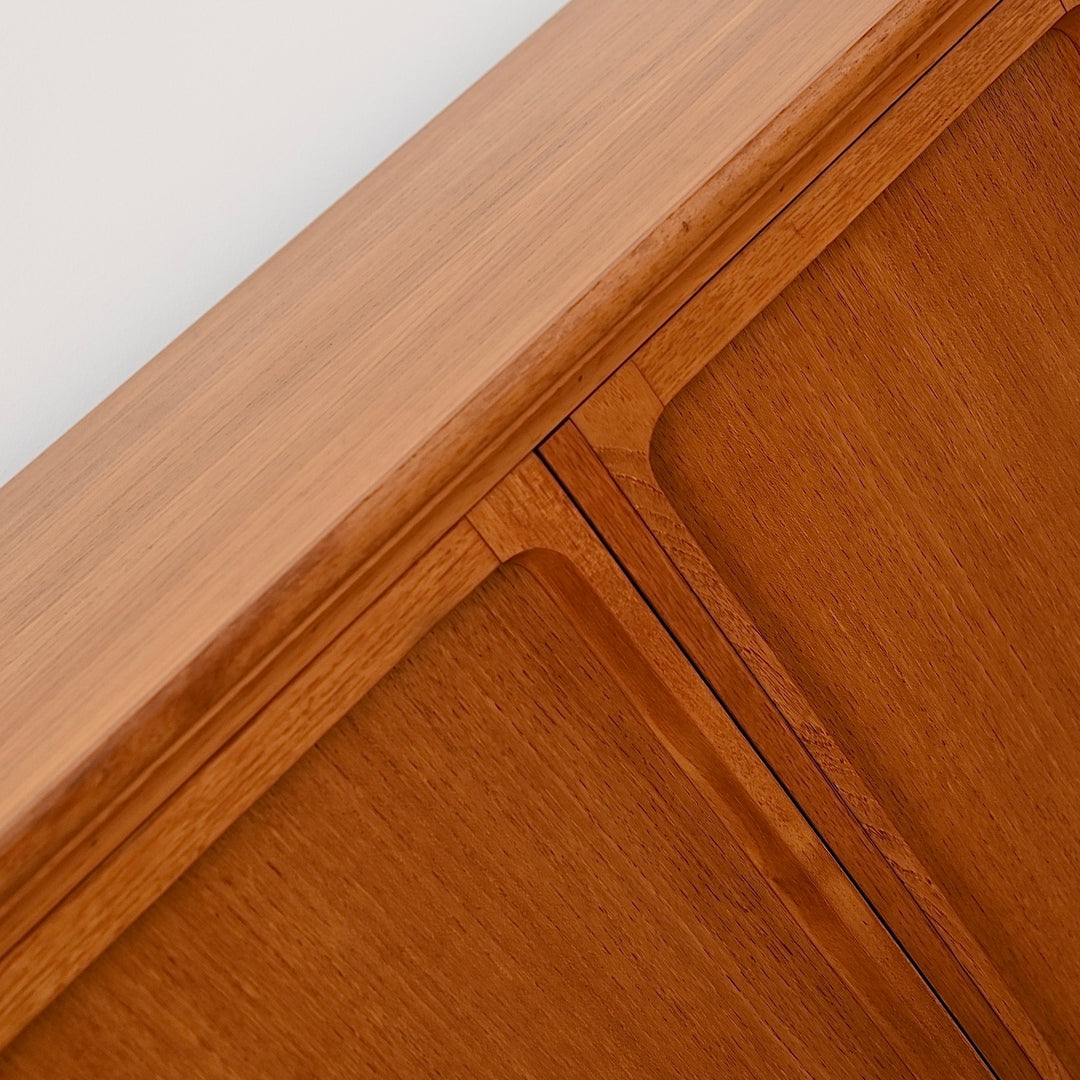 Mid Century Teak Sideboard Bookshelf Cabinet by Chiswell