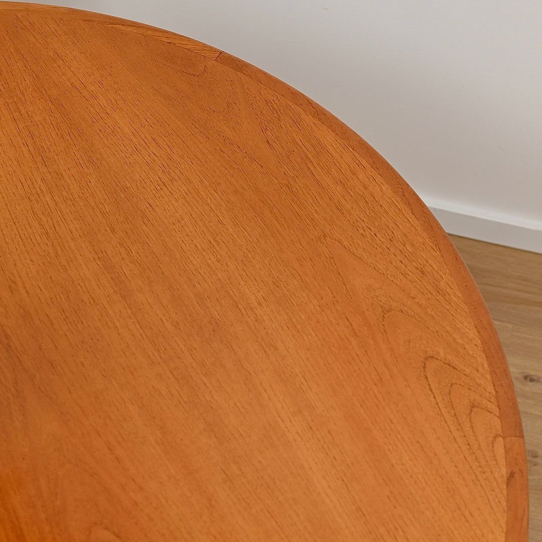 Mid Century Teak Round Dining Table by Parker