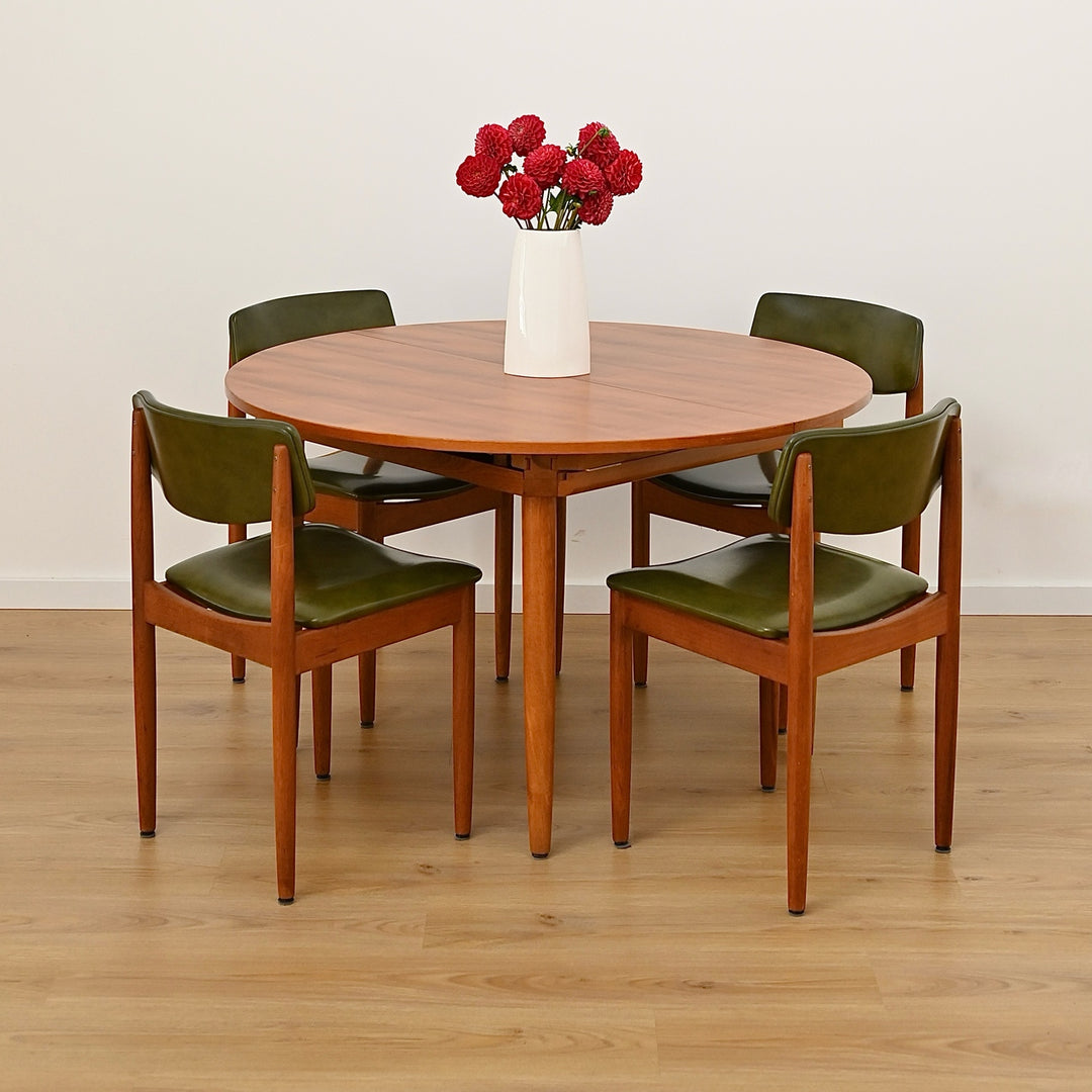 Mid Century Teak Extendable Dining Table by Chiswell