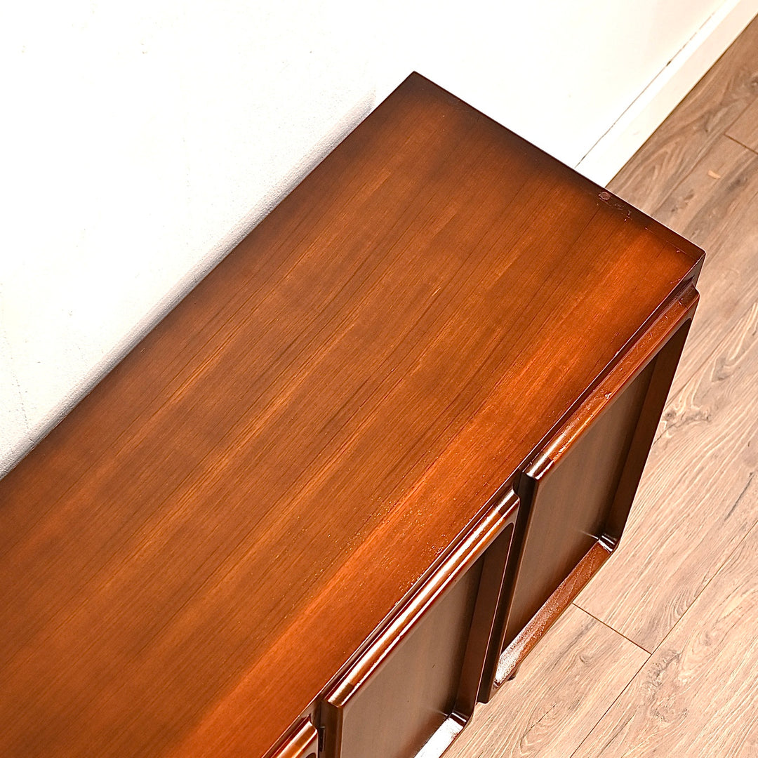 Mid Century Walnut Sideboard LP Record Cabinet by Chiswell