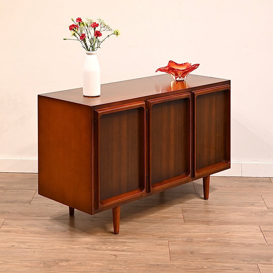 Mid Century Walnut Sideboard LP Record Cabinet by Chiswell