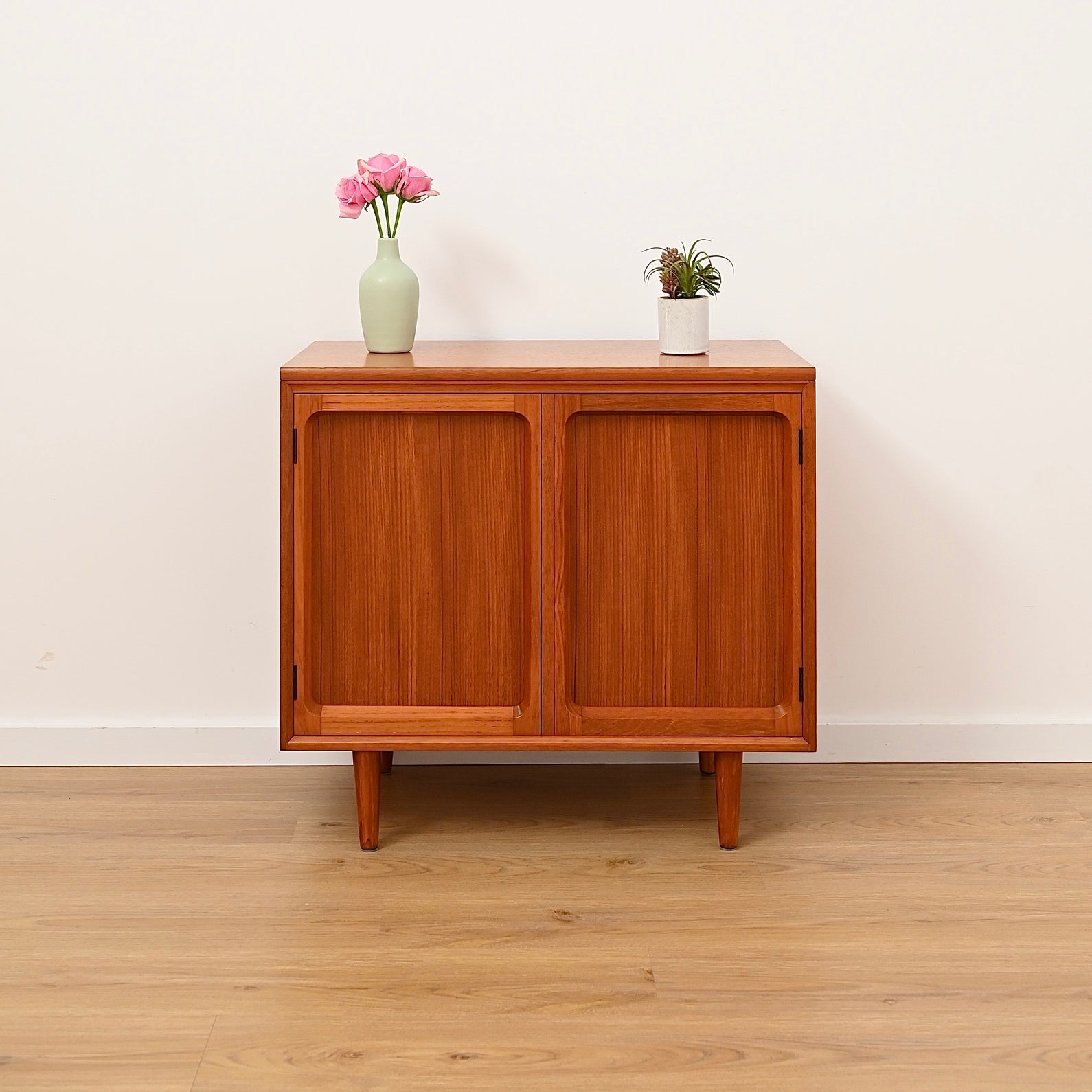 Mid Century Teak Sideboard LP Record Cabinet by Chiswell