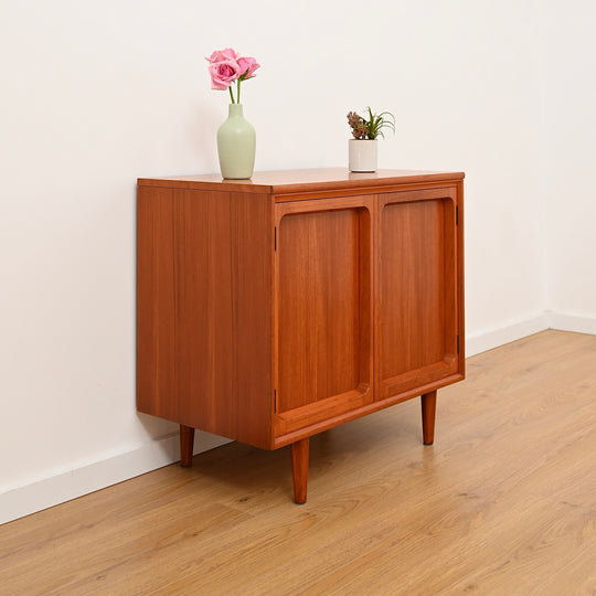 Mid Century Teak Sideboard LP Record Cabinet by Chiswell