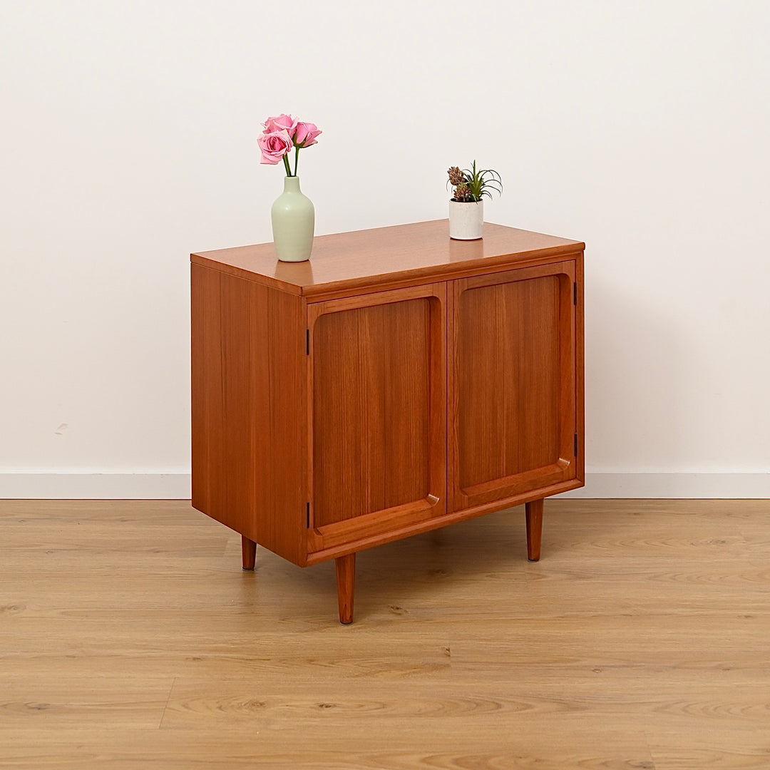Mid Century Teak Sideboard LP Record Cabinet by Chiswell