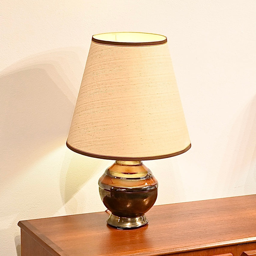 Pair Vintage Mid Century Ceramic Lamps