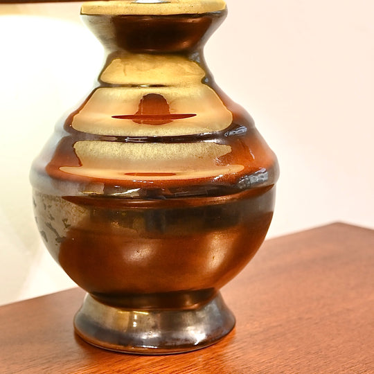 Pair Vintage Mid Century Ceramic Lamps